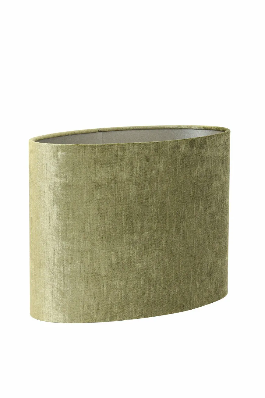 Light en Living Lampenkap ovaal recht smal GEMSTONE olive - diverse maten