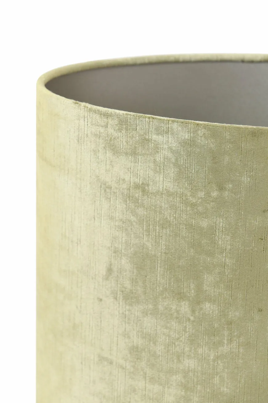 Light en Living Lampenkap ovaal recht smal GEMSTONE olive - diverse maten
