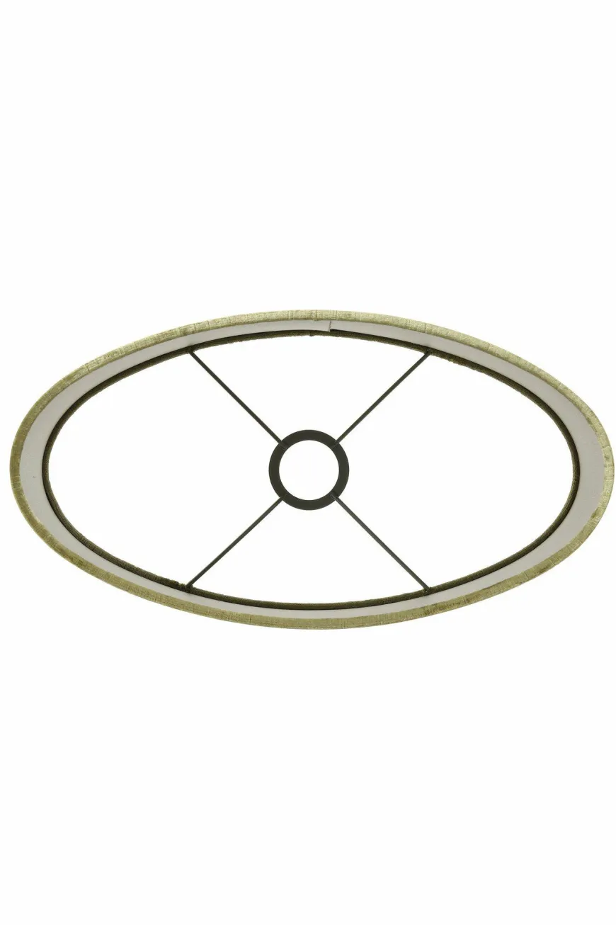 Light en Living Lampenkap ovaal recht smal GEMSTONE olive - diverse maten