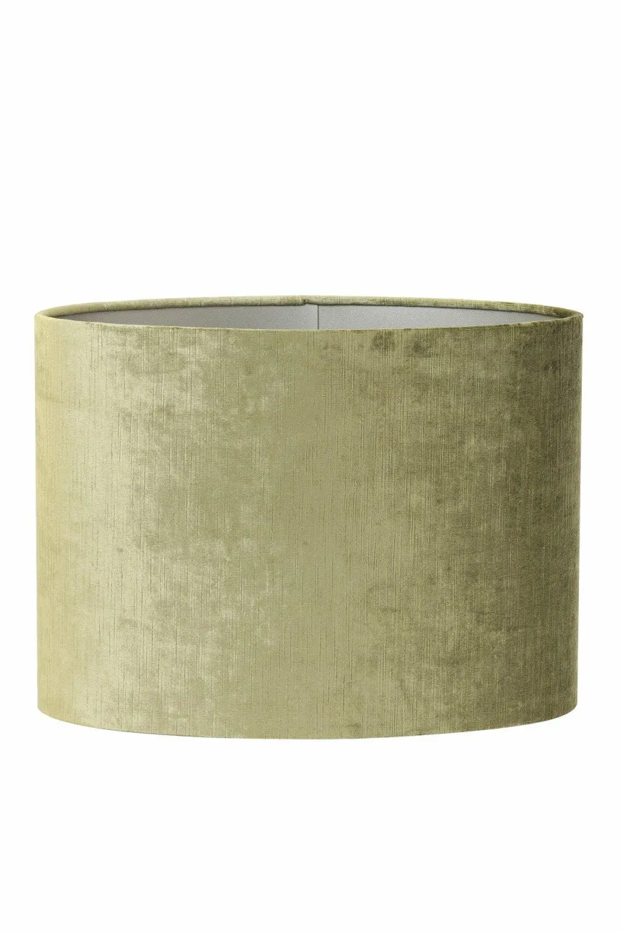 Light en Living Lampenkap ovaal recht smal GEMSTONE olive - diverse maten