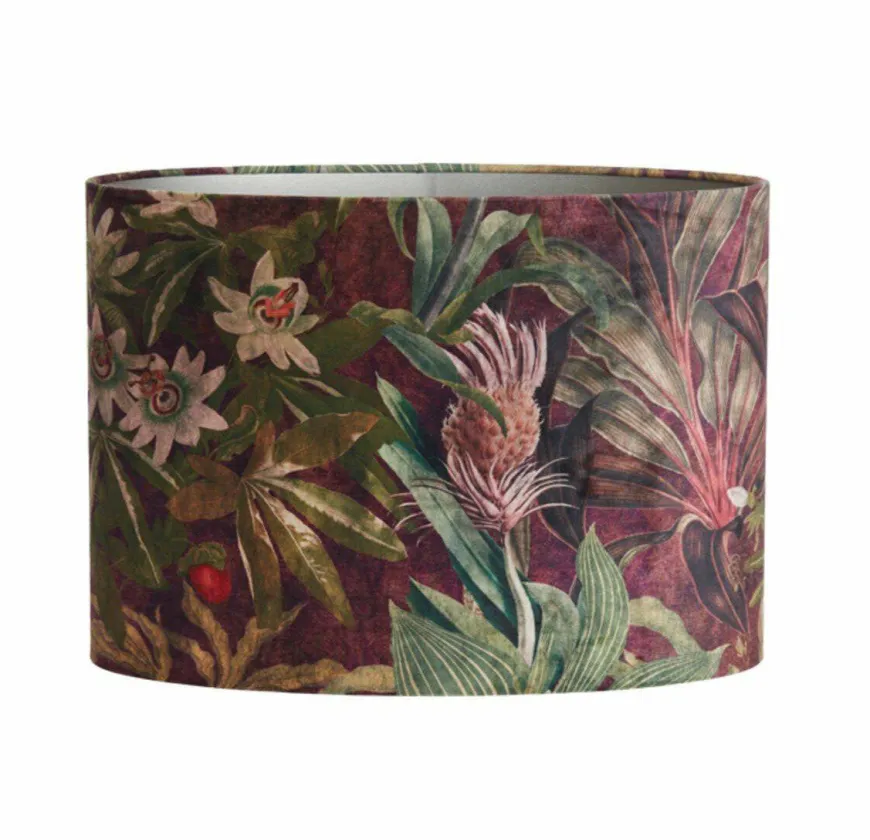 Light en Living Lampenkap ovaal recht smal 45-21-32 cm PASSION paars