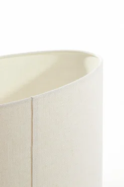 Light en Living Lampenkap ovaal recht smal 58-24-32 cm LIVIGNO eiwit