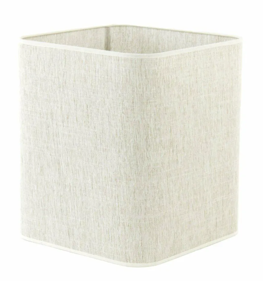 Light en Living Lampenkap vierkant rond hoog 30-30-35 cm BRESKA parel wit