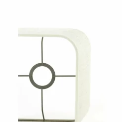 Light en Living Lampenkap vierkant rond hoog 30-30-35 cm BRESKA parel wit