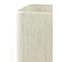 Light en Living Lampenkap vierkant rond hoog 30-30-35 cm BRESKA parel wit