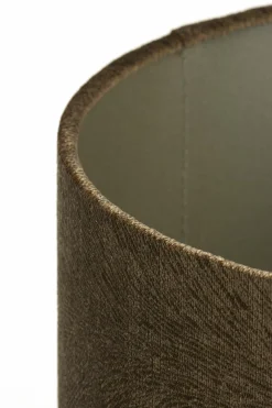 Light en Living Lampenkap cilinder LUBIS bruin - Diverse maten