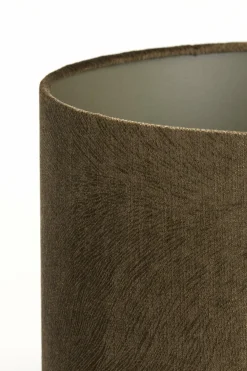 Light en Living Lampenkap cilinder LUBIS bruin - Diverse maten