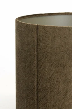 Light en Living Lampenkap cilinder LUBIS bruin - Diverse maten