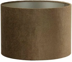 Light en Living Lampenkap cilinder LUBIS bruin - Diverse maten