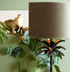 Light en Living Lampenkap cilinder VANDY olive 30-30-21 cm