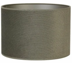 Light en Living Lampenkap cilinder VANDY olive 30-30-21 cm