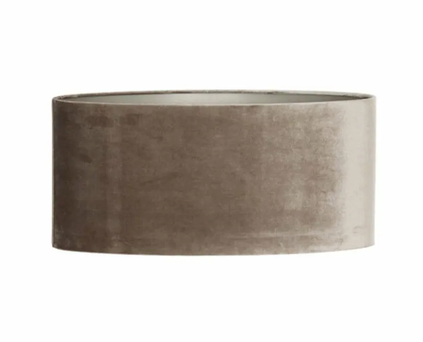 Light en Living Lampenkap ovaal recht smal 45-21-22 cm PALATA taupe