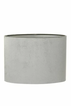 Light en Living Lampenkap ovaal recht smal ZINC taupe - diverse afmetingen