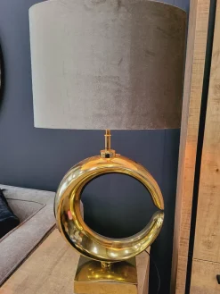 Light en Living Lampenkap ovaal recht smal ZINC taupe - diverse afmetingen