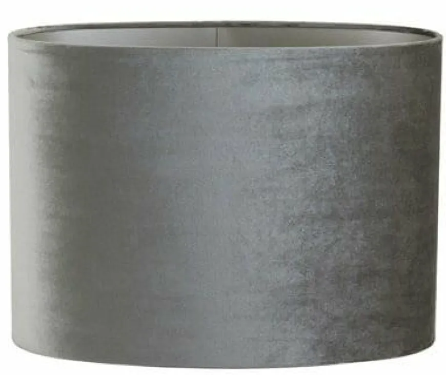 Light en Living Lampenkap ovaal recht smal ZINC taupe - diverse afmetingen
