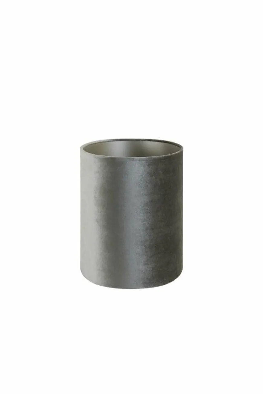 Light en Living Lampenkap ovaal recht smal ZINC taupe - diverse afmetingen