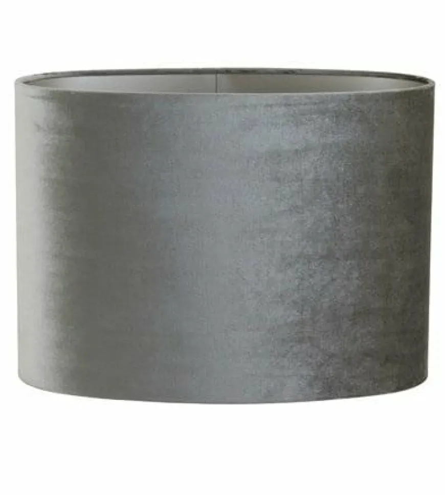 Light en Living Lampenkap ovaal recht smal ZINC taupe - diverse afmetingen