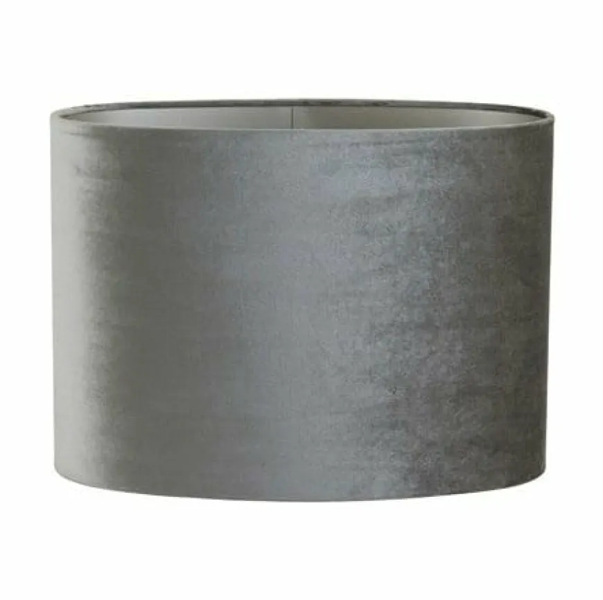 Light en Living Lampenkap ovaal recht smal ZINC taupe - diverse afmetingen
