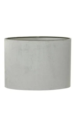 Light en Living Lampenkap ovaal recht smal ZINC taupe - diverse afmetingen
