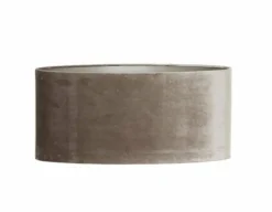 Light en Living Lampenkap ovaal recht smal 38-17,5-19 cm PALATA taupe