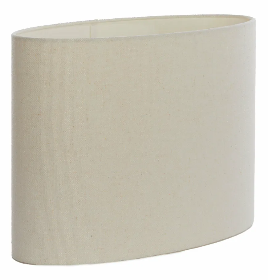 Light en Living Lampenkap ovaal recht smal 45-21-32 cm LIVIGNO eiwit
