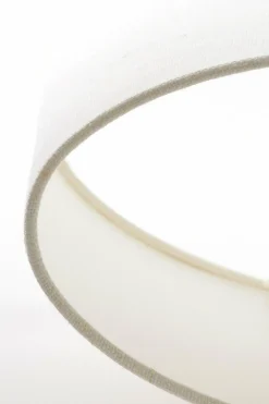 Light en Living Lampenkap ovaal recht smal 45-21-32 cm LIVIGNO eiwit