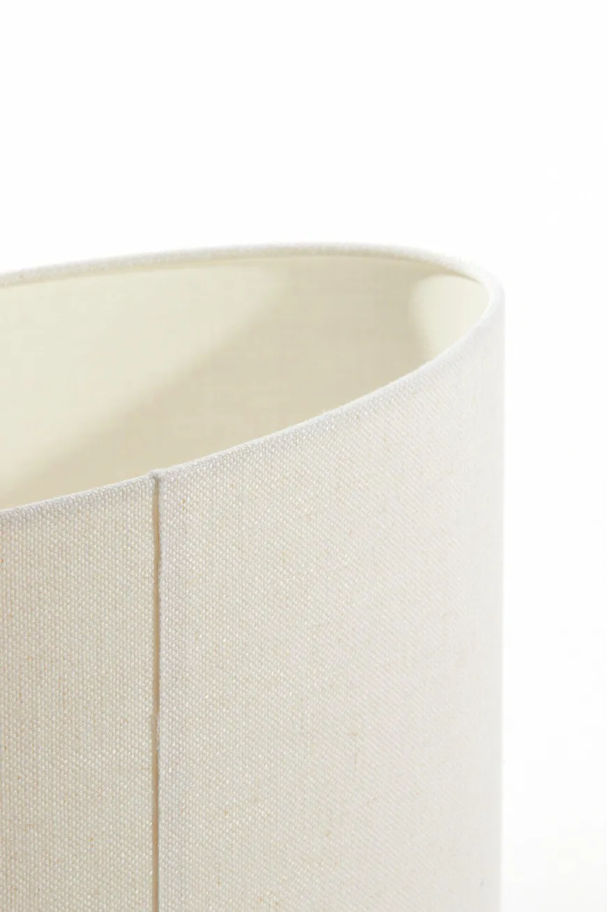 Light en Living Lampenkap ovaal recht smal 45-21-32 cm LIVIGNO eiwit