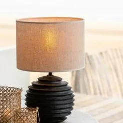 Light en Living Lampenkap cilinder 30-30-21 cm BRESKA parel wit
