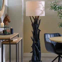 Light en Living Lampenkap cilinder 50-50-38 cm LIVIGNO eiwit