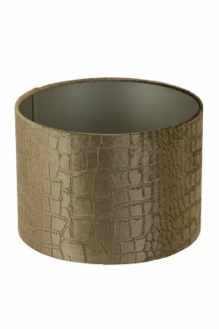 Light en Living Lampenkap cilinder PRAYA bruin - 2 maten