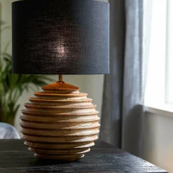 Light en Living Lampenkap cilinder 30-30-21 cm LIVIGNO zwart