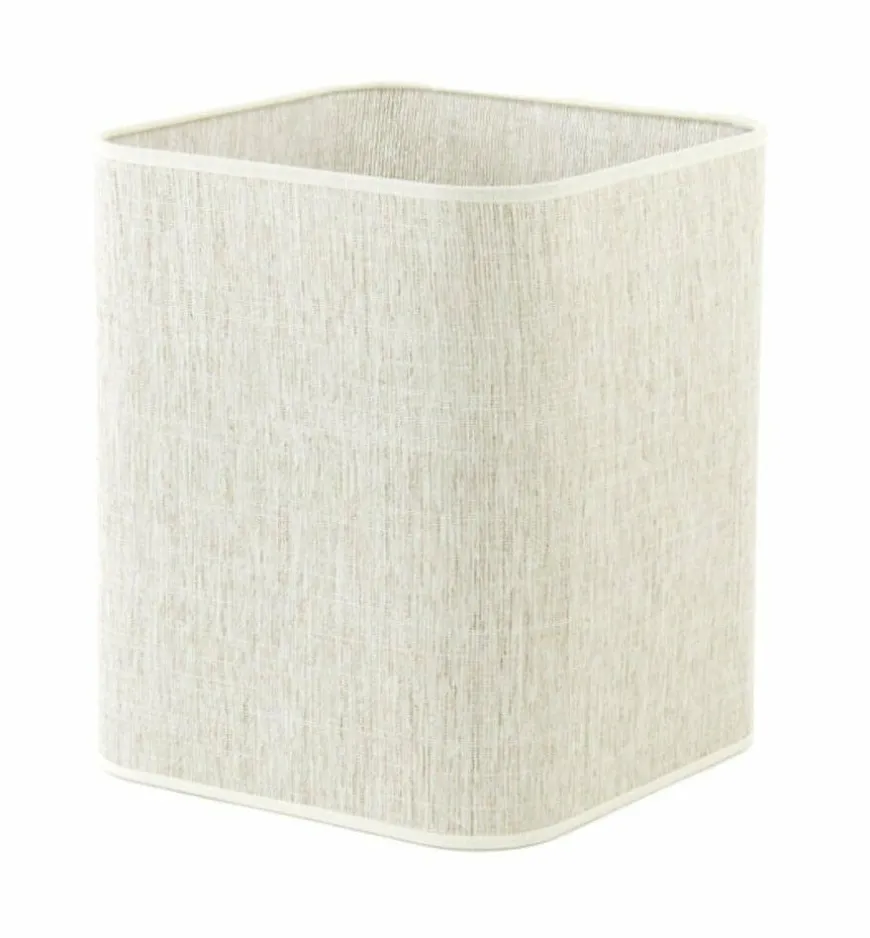 Light en Living Lampenkap vierkant rond hoog 25-25-30 cm BRESKA parel wit