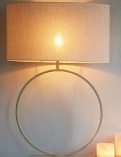 Light en Living Lampenkap ovaal BRESKA parel wit - Diverse maten