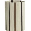Light en Living Lampenkap cilinder 25-25-36 cm MEDAN crème+bruin+donker bruin
