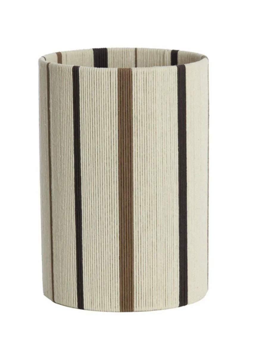 Light en Living Lampenkap cilinder 25-25-36 cm MEDAN crème+bruin+donker bruin