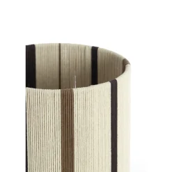 Light en Living Lampenkap cilinder 25-25-36 cm MEDAN crème+bruin+donker bruin