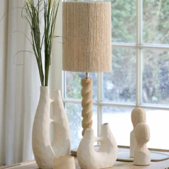 Light en Living Lampenkap cilinder 25-25-36 cm MEDANA crème