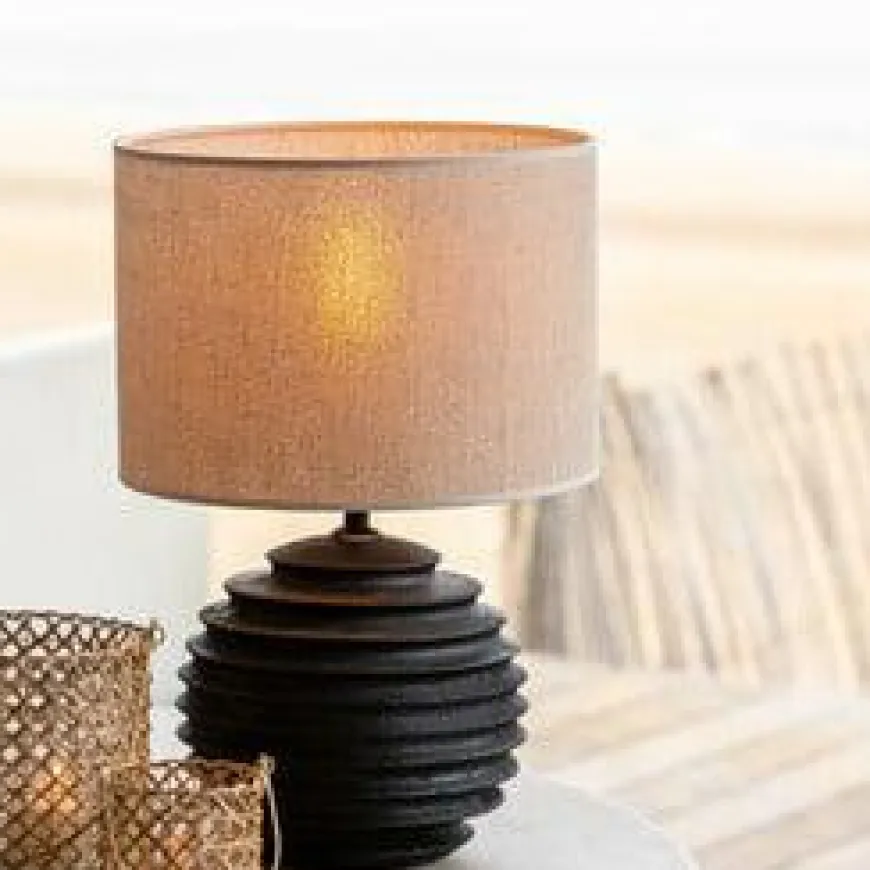 Light en Living Lampenkap cilinder 40-40-30 cm BRESKA parel wit