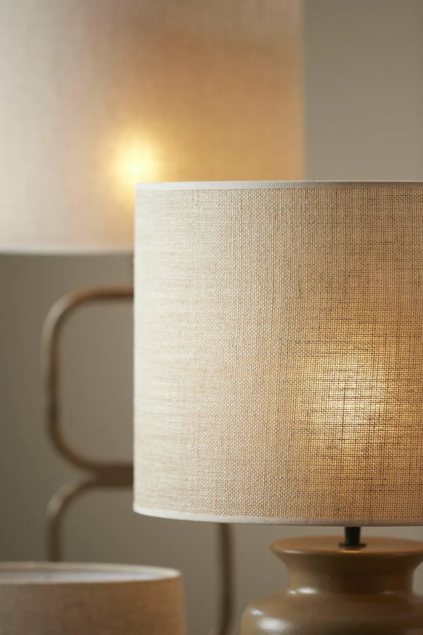 Light en Living Lampenkap cilinder 40-40-30 cm BRESKA parel wit