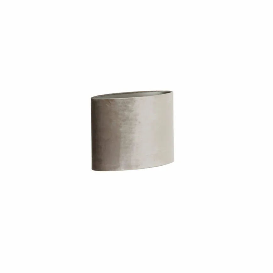 Light en Living Lampenkap ovaal recht smal 45-21-32 cm PALATA taupe