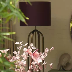 Light en Living Lampenkap rond 40x40x30 cm IMANI bordeaux