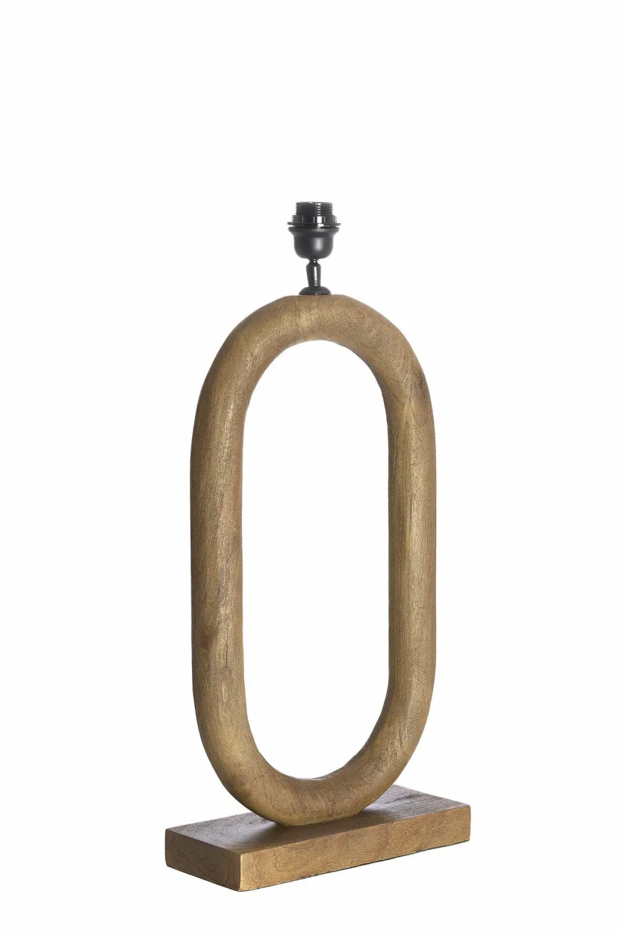 Light en Living Lampvoet 35x12x59 cm PACECO hout grijs-donker bruin