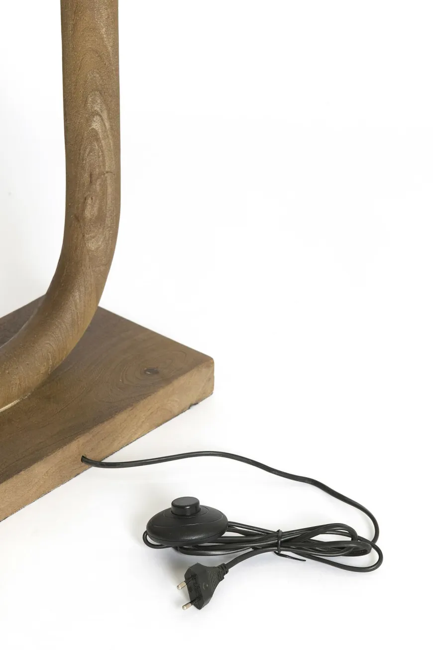 Light en Living Lampvoet 35x12x59 cm PACECO hout grijs-donker bruin
