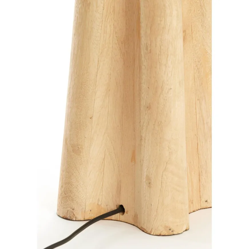 Light en Living Lampvoet 15x15x40 cm NAVELLI hout mat naturel