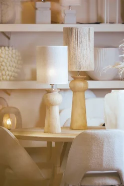 Light en Living Lampvoet Ø17x35 cm BAGLIO hout mat naturel