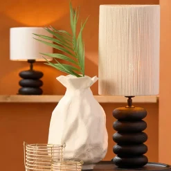 Light en Living Lampvoet Ø12x12 cm BUDONGO hout zwart