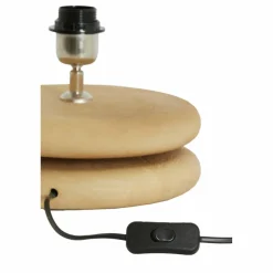 Light en Living Lampvoet Ø25x9 cm EBOLI hout mat naturel