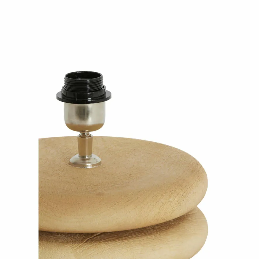 Light en Living Lampvoet Ø25x9 cm EBOLI hout mat naturel