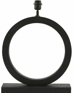 Light en Living Lampvoet 41x13x55 cm TINAR hout mat zwart