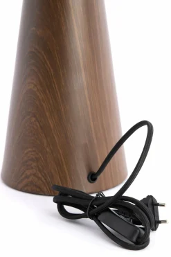 Light en Living Lampvoet Ø14x40 cm DINAN houtprint donkerbruin
